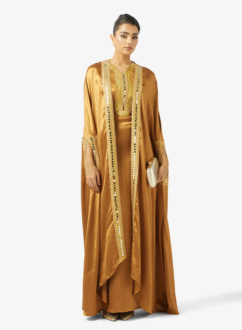 Golden Apple  Shimmer 2PCS Set Maxi Dress for Women | Best Price UAE